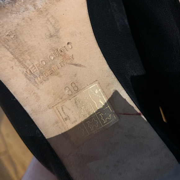 Scarlett made in Italy horsebit block heel leather shoes - Picture 7 of 7